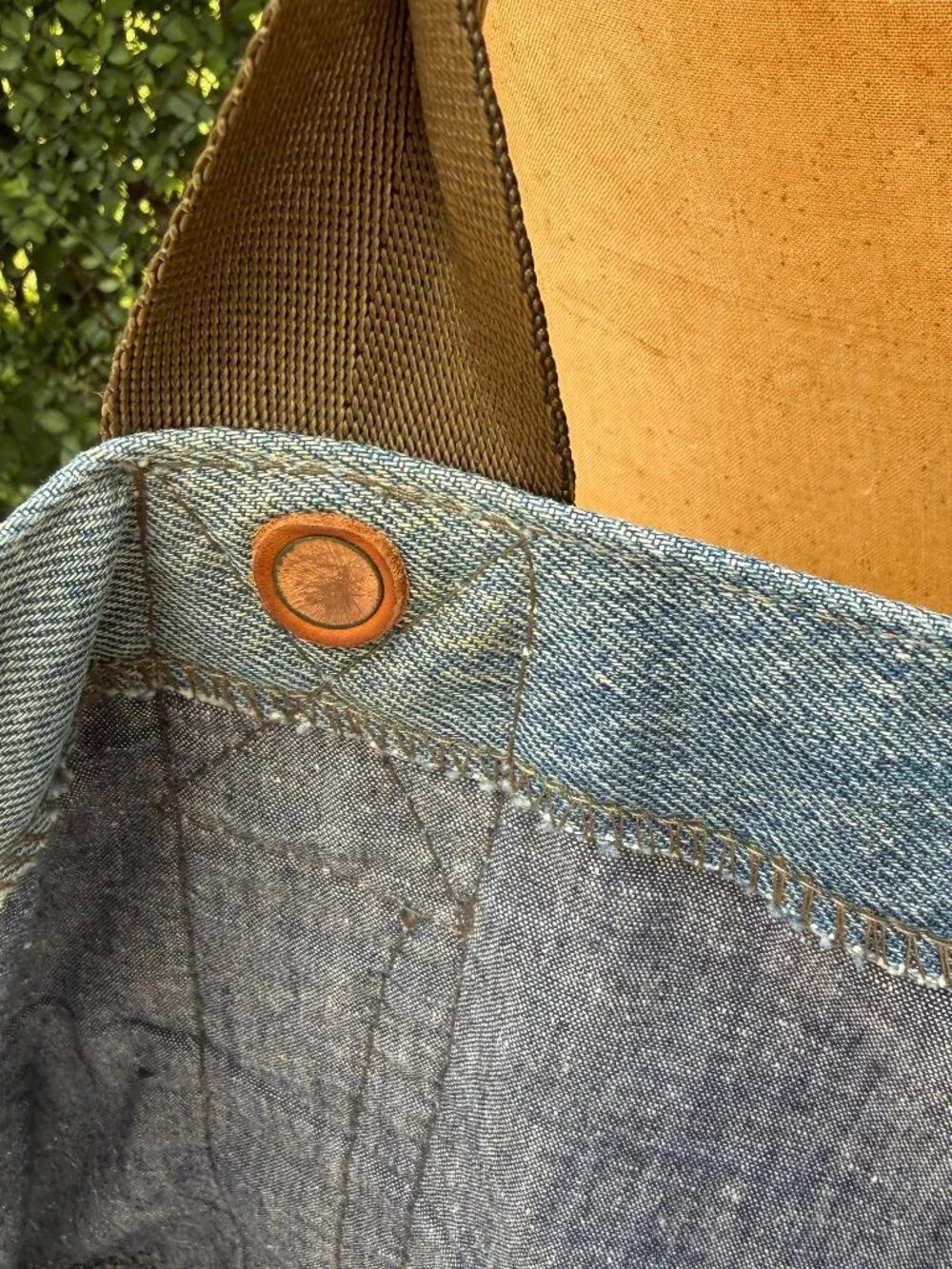 Jyumoku Denim & Shibori Patchwork Tote Bag